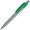 Ручка шариковая автоматическая "Mood Metal M M1" серебристый/зеленый