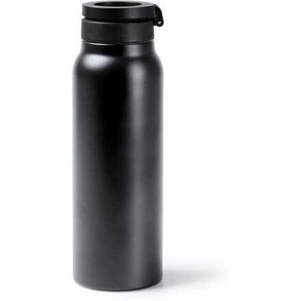 Термобутылка HEYDUD с двойными стенками и корпусом из переработанной нержавеющей стали, черный