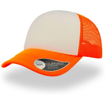 Бейсболка "Rapper" белый/оранжевый
