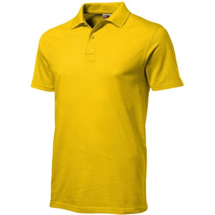 Рубашка-поло мужская "First" 160, M, золотисто-желтый
