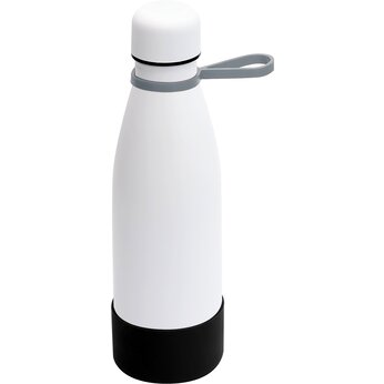 Термобутылка  "Olivia To Go" с манжетой, белый/серый/черный