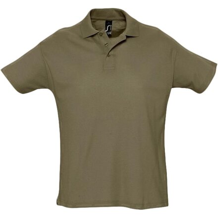 Рубашка-поло мужская "Summer II" 170, XL, темный хаки