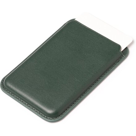 Держатель магнитный для банковских карт "WASAT", темно-зеленый