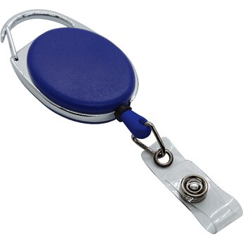 Держатель-ретрактор для бэджа "4hand premium", синий 2757 C