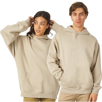 Толстовка с капюшоном оверсайз «Berlin» унисекс, оливковый,  M-L