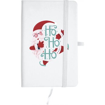 Блокнот "Santa ice skating" белый/разноцветный