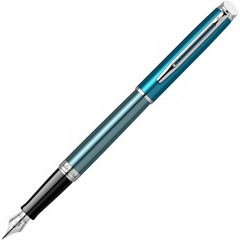 Перьевая ручка Waterman Hemisphere French riviera, голубой/серебристый/черный