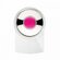 Ручка шариковая автоматическая "Dot B CR" белый/розовый