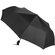 Зонт-полуавтомат Roof с куполом из переработанного пластика, черный