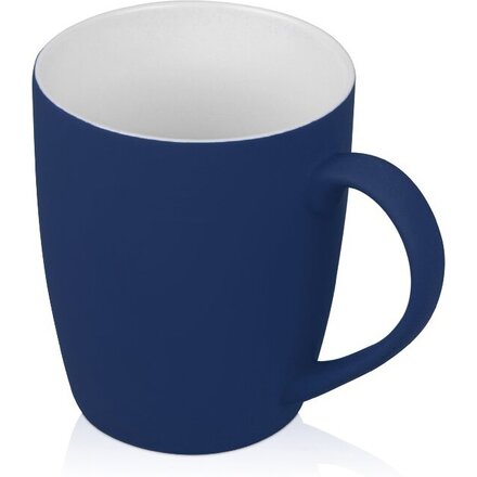 Кружка с покрытием soft-touch C1, темно-синий