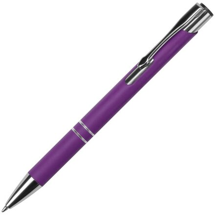 Ручка шариковая автоматическая "Legend Gum" фиолетовый/серебристый