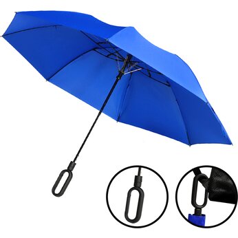 Зонт складной "Глиссер" синий/черный
