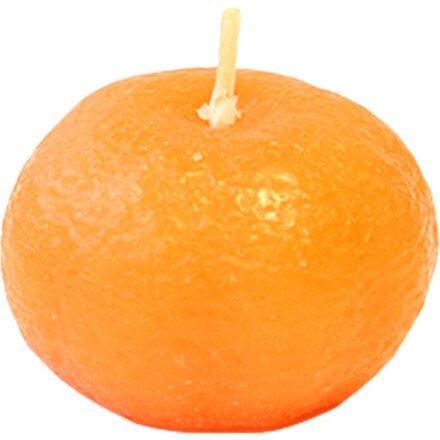 Свеча декоративная "Мандарин большой" оранжевый
