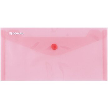 Папка конверт на кнопке DL "Donau", красный