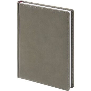 Ежедневник датированный A5 "Velvet", серый 2026