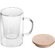 Стеклянная кружка с заварочной емкостью «Milfoil», прозрачный