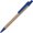 Ручка шариковая автоматическая "Эко 3.0" светло-коричневый/синий