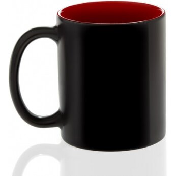 Кружка для сублимации "SKB16D" хамелеон, черный/красный