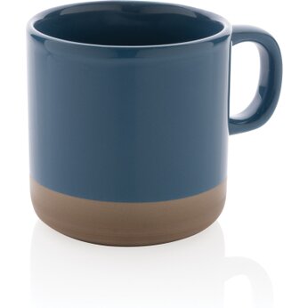 Кружка "P434.115", синий/натуральный