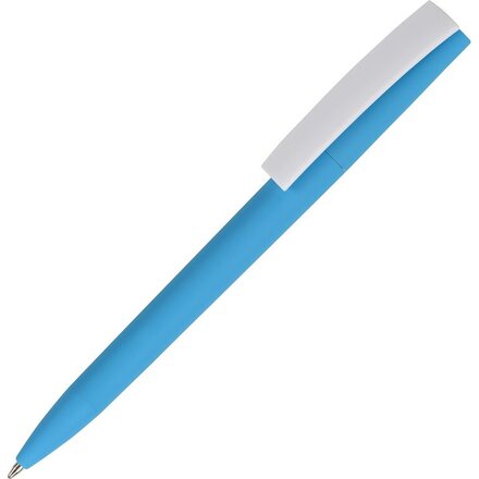 Ручка шариковая автоматическая "Zorro" голубой/белый