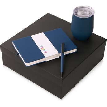 Подарочный набор "COLOR IT" магнитная обложка, темно-синий