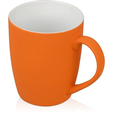 Кружка с покрытием soft-touch C1, оранжевый