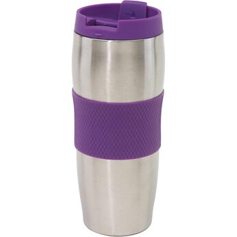 Кружка термическая "Au Lait" серебристый/сиреневый