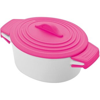 Миска "Delhi" белый/розовый