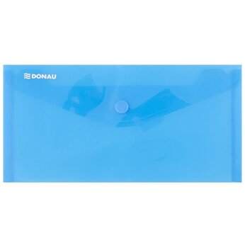 Папка конверт на кнопке DL "Donau", синий