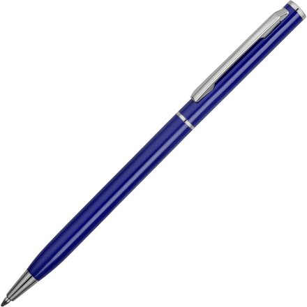 Ручка шариковая автоматическая "Атриум" светло-синий/серебристый