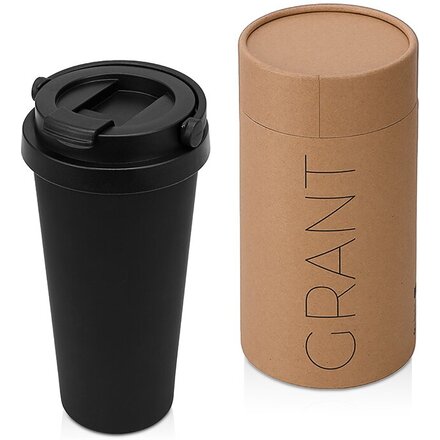 Термокружка Grant, 473мл, тубус, черный