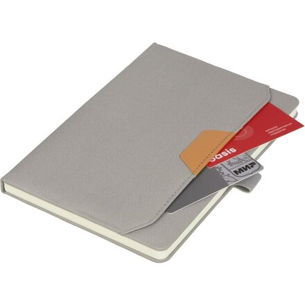 Блокнот А5 из RPET «Harvey», серый