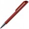 Ручка шариковая автоматическая "Flow T-GOM 30 CR" софт-тач, красный/серебристый