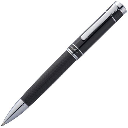 Ручка шариковая автоматическая "F21003" черный/серебристый