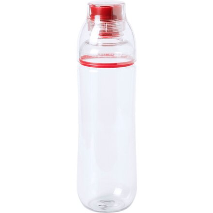 Бутылка для воды "Fit" прозрачный/красный
