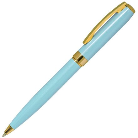 Ручка шариковая автоматическая "Royalty" бирюзовый/золотистый