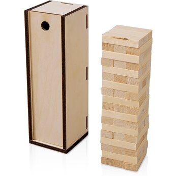 Настольная игра из дерева "Башня" в деревянной коробке