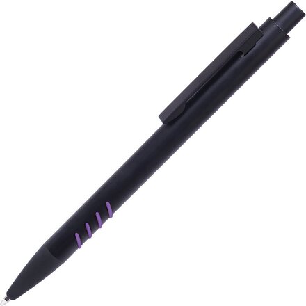 Ручка шариковая автоматическая "Tatto" черный/фиолетовый