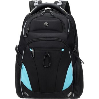 Рюкзак TORBER XPLOR с отделением для ноутбука 15", чёрный, полиэстер 900D, 34x22x46 см, 34л