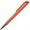 Ручка шариковая автоматическая "Flow T-GOM 30 CR" софт-тач, оранжевый/серебристый