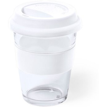 Стакан "COLOR", прозрачный/белый