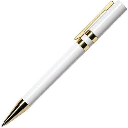 Ручка шариковая автоматическая "Ethic C GOLD" белый/золотистый