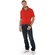 Рубашка-поло мужская "Boston" 180, XL, красный