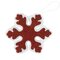 Подвеска елочная "Snowflake" красный