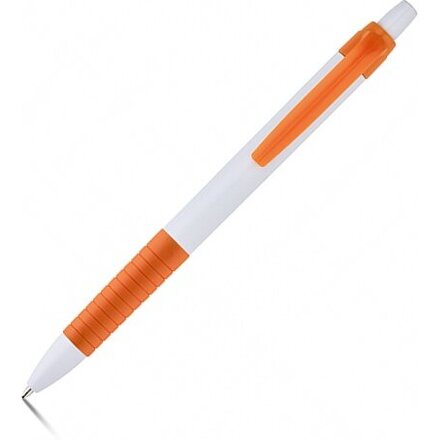 Ручка шариковая автоматическая "Aero" белый/оранжевый
