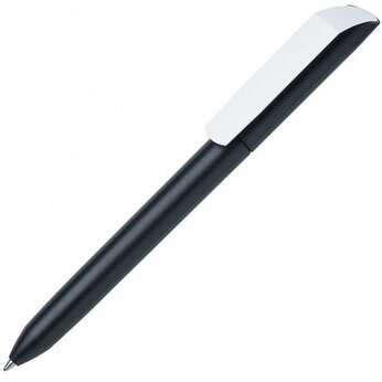 Ручка шариковая автоматическая "Flow Pure MATT CB" черный/белый