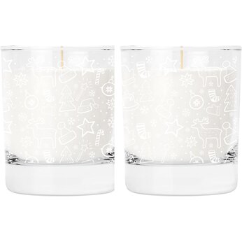 Подарочный набор "Свеча насыпная. Новогоднее настроение" белый