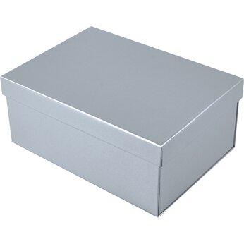 Коробка подарочная, серебро