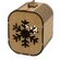 Коробка подарочная "Снежинка" 9*3*15 см, коричневый