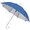 Зонт-трость "SILVER" синий/серебристый